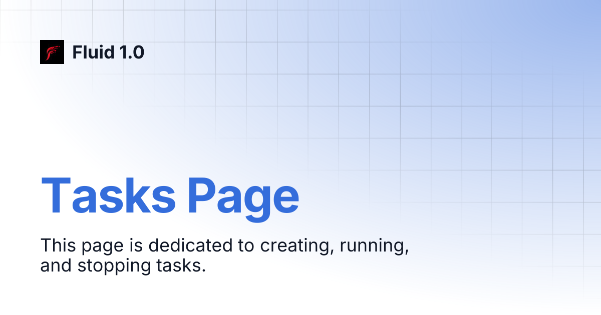 Tasks page fluid 1 0